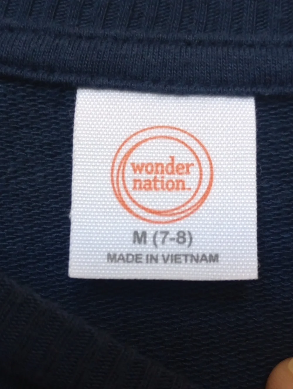Wonder Nation Girls Navy Sparkle Moon & Pegasus Drawstring Dress